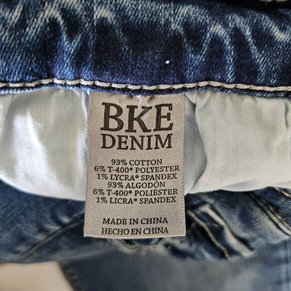 BKE Denim Men's Blue JAKE Straight Leg Denim Jeans Size 34R - Picture 8 of 13